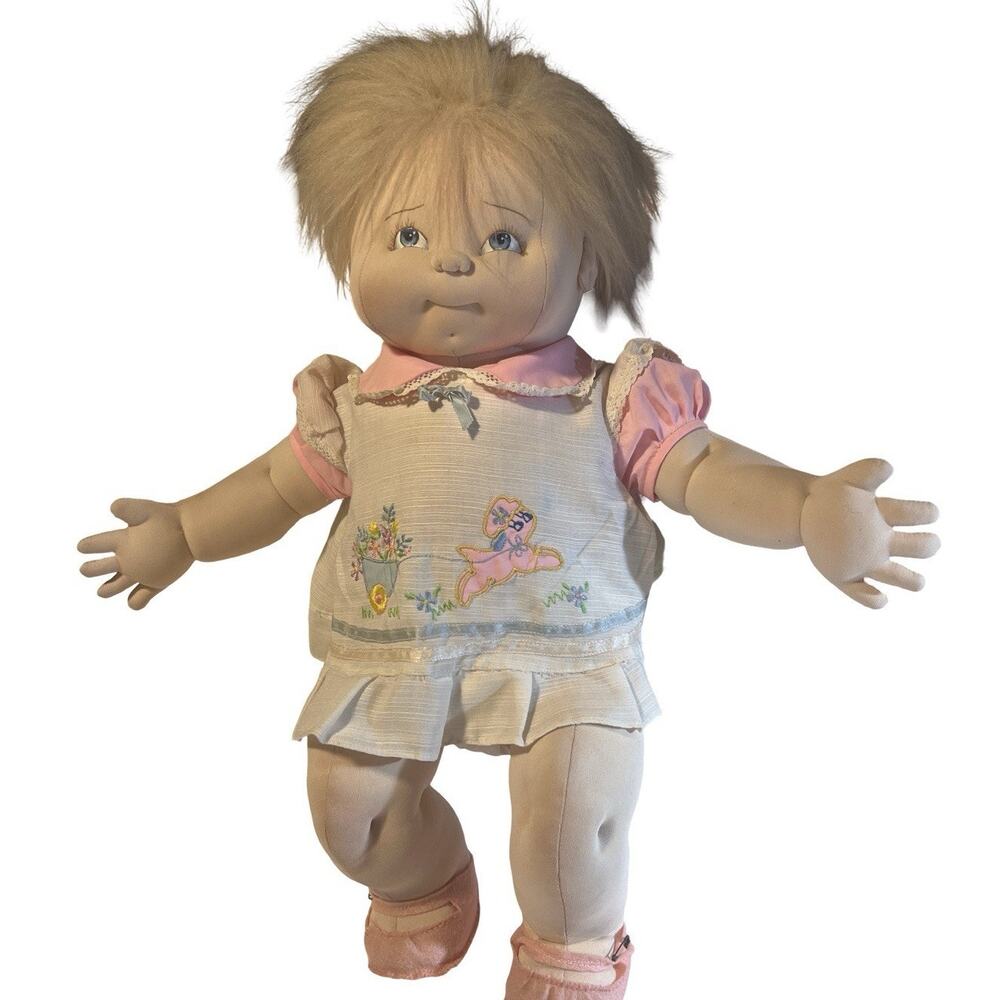 Vintage Soft Sculpture Doll Margaret Bartlett 1984 19" girl Cabbage Patch Kid